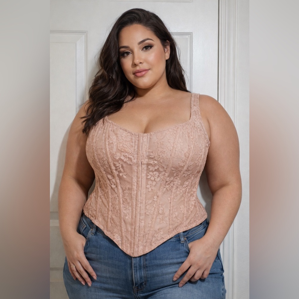 Victoria's Secret Lace Corset - Nude NWT